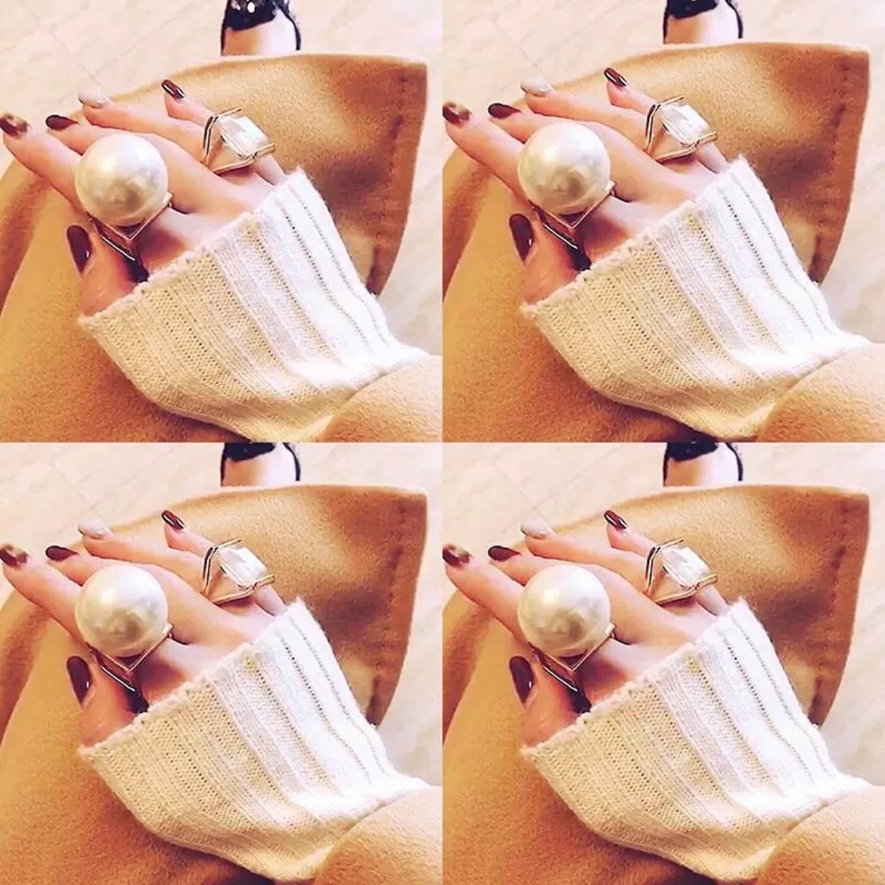 jumbo “pearl” ring